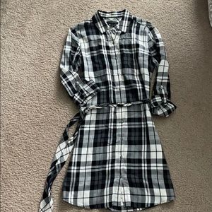 Adorable plaid banana republic dress